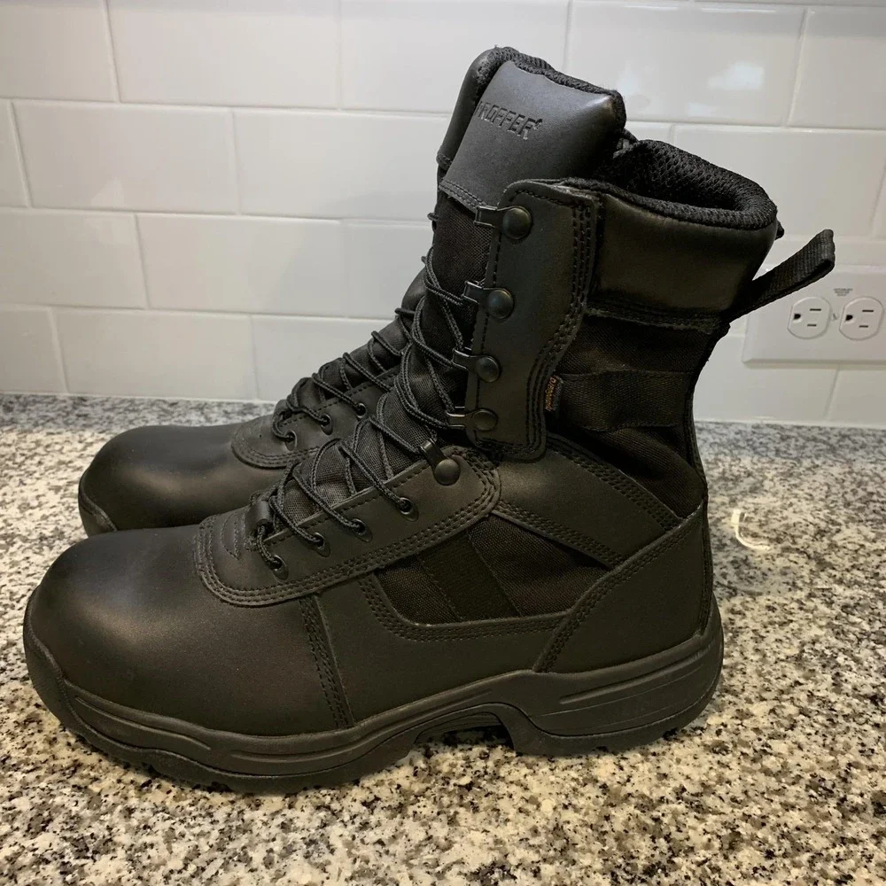 Propper Boots Mens Size 13M Black Waterproof Combat Tactical Side Zip F4529